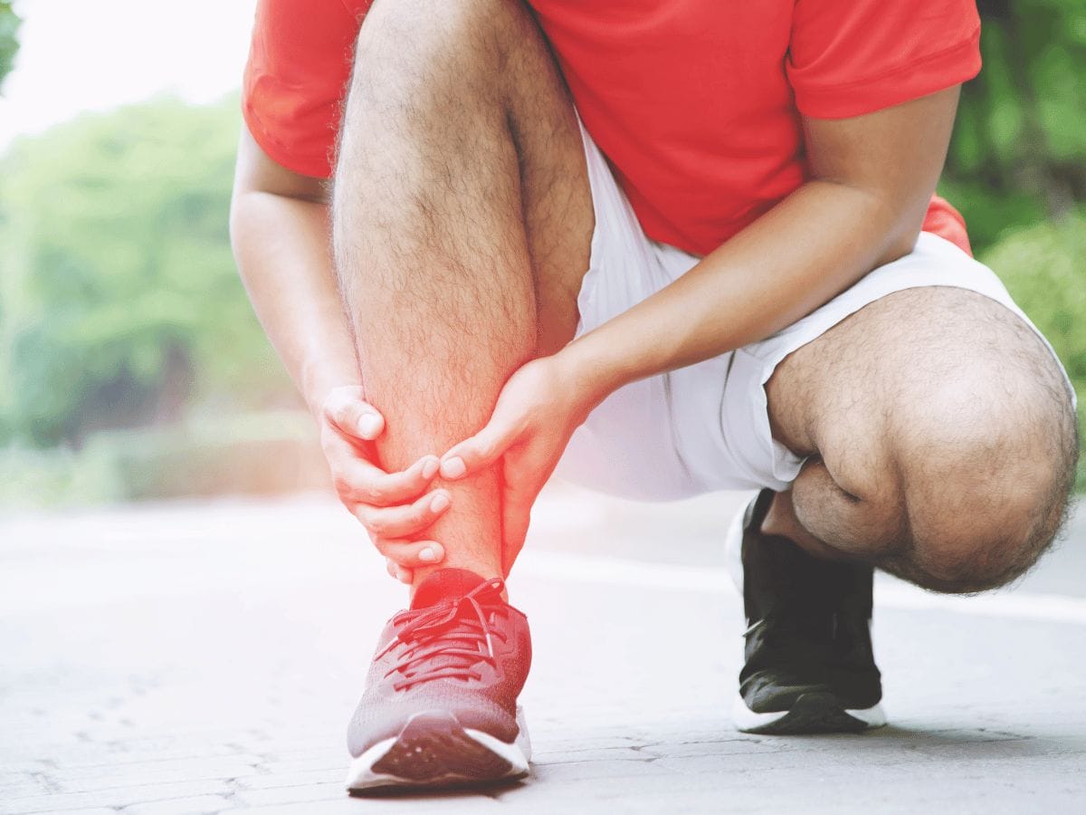 patient with ligament sprains and tears