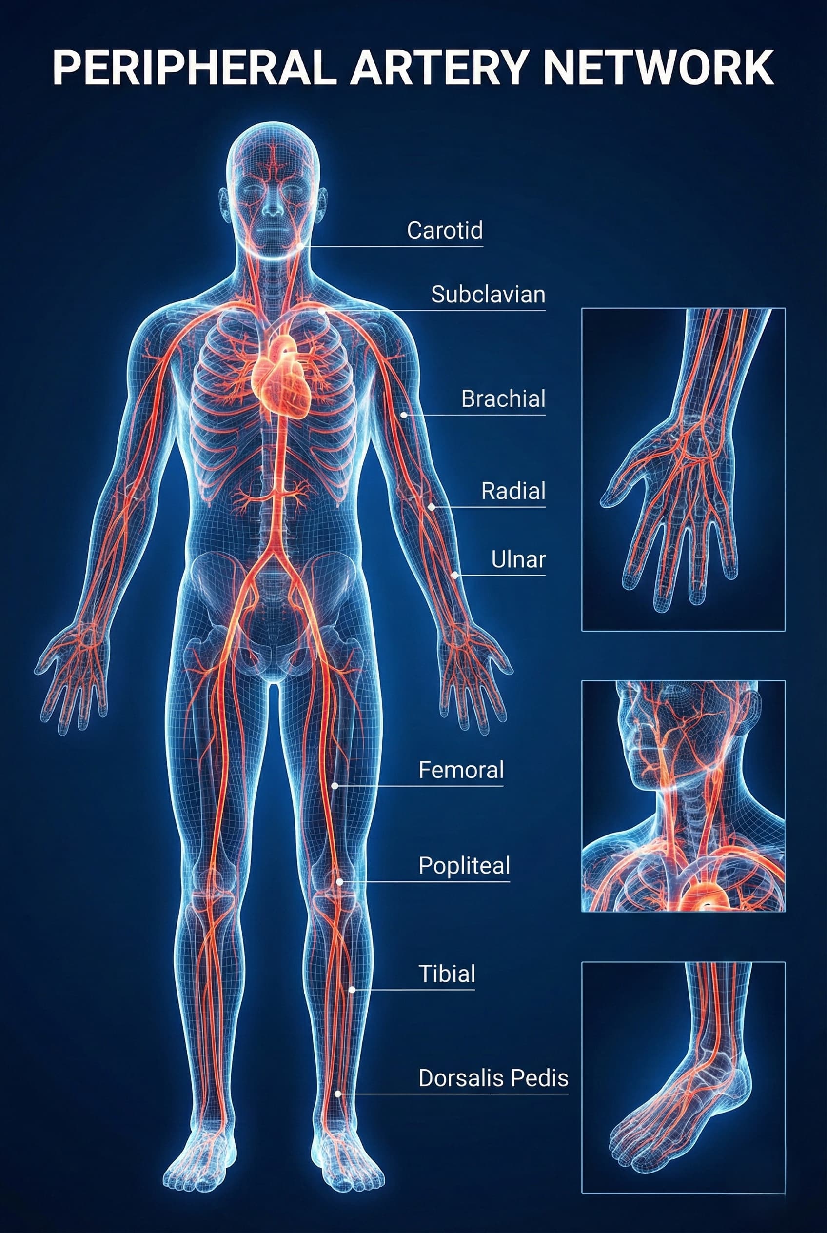 Peripheral Artery System Illustration